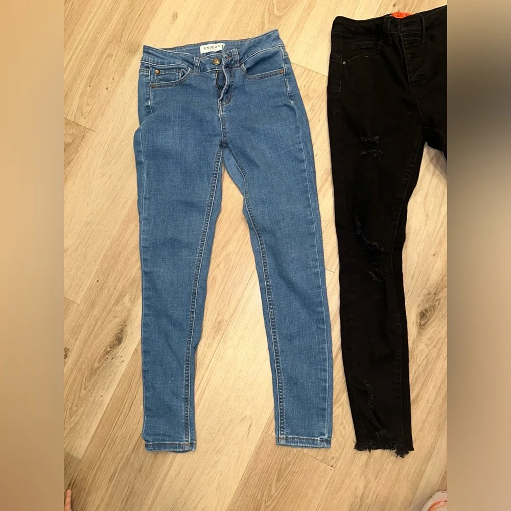 Blue and Black Women's Jeans size 1 - Picture 3 of 10
